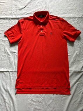 Ralph Lauren Polo Golf Orange Short Sleeve Performance Golf Polo Size S